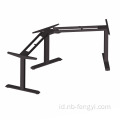 L Bentuk kantor workstation kantor ergonomis meja sit-stand